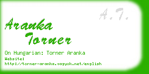 aranka torner business card